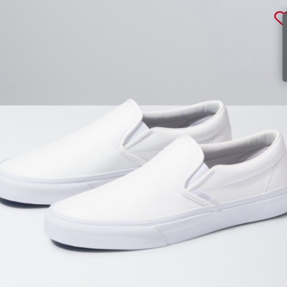 Leather slip on Vans